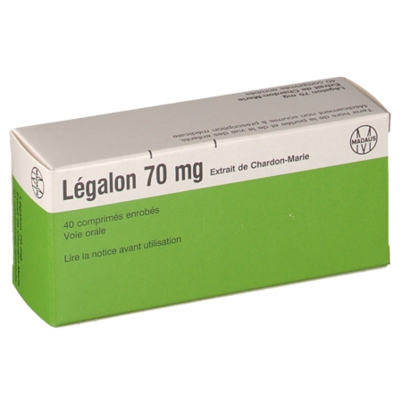 Legalon 70 mg, 40 comprimés enrobés