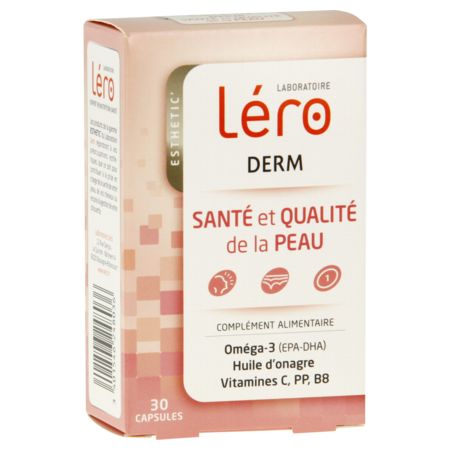Léro exthétic' léro derm tonicité, fermeté et protection de la peau 30 capsules