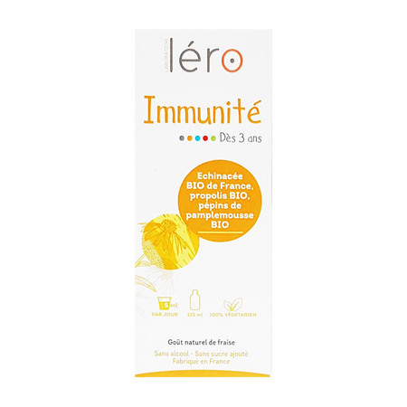 Lero Immunité Sirop Enfants dès 3 Ans, Flacon de 125 ml