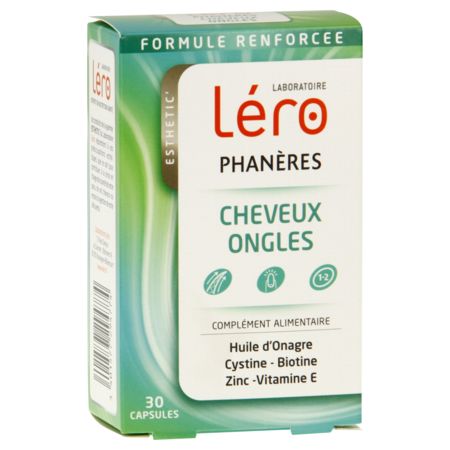 Léro phaneres cheveux et ongles 30 capsules