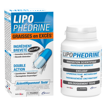 Les 3 chênes lipophedrine liporeducteur puissant - 80 gélules