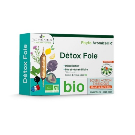 Les 3 chênes Phyto Aromicell'R Détox foie, 20 ampoules