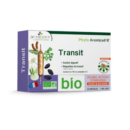 Les 3 chênes Phyto Aromicell'R Transit, 20 ampoules