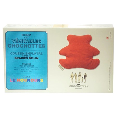 Les chochottes coussin graine lin nounours 0kg8