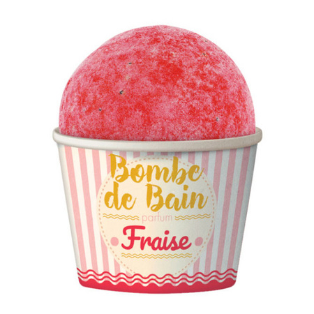 Les Petits Bains de Provence Bombe de Bain Fraise, 115 g