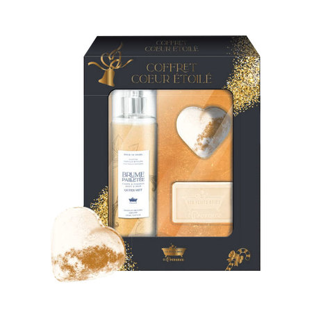 Les Petits Bains de Provence Coffret Coeur Étoilé, 3 Produits