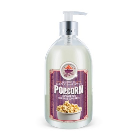 Les Petits Bains de Provence Fête foraine Gel douche surgras sans savon Popcorn, 500ml