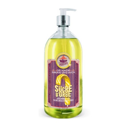 Les Petits Bains de Provence Fête foraine Gel douche surgras sans savon Sucre d'Orge, 1L