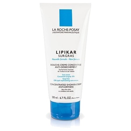 La roche-posay lipikar surgras douche crème concentrée anti-dessèchement 200ml