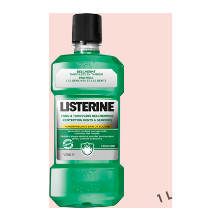 Listerine bain de bouche 1l teeth gum defence