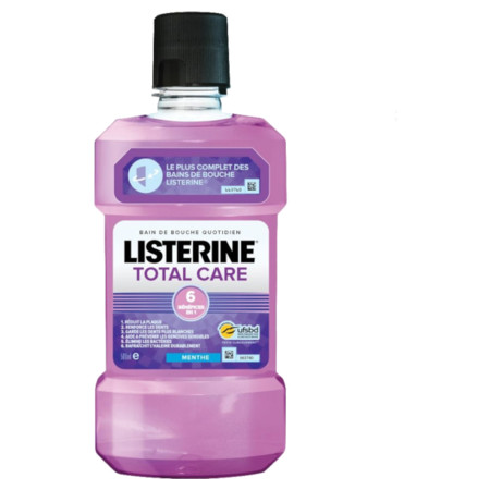 Listerine Total Care Bain Bouche Menthe, 500 ml