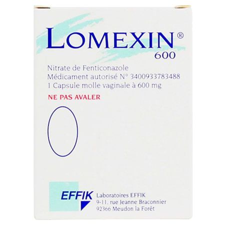 Lomexin 600 mg, 1 capsule molle vaginale