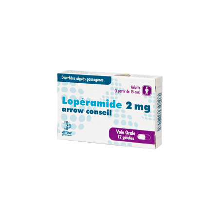 Loperamide arrow conseil 2 mg, 12 gélules