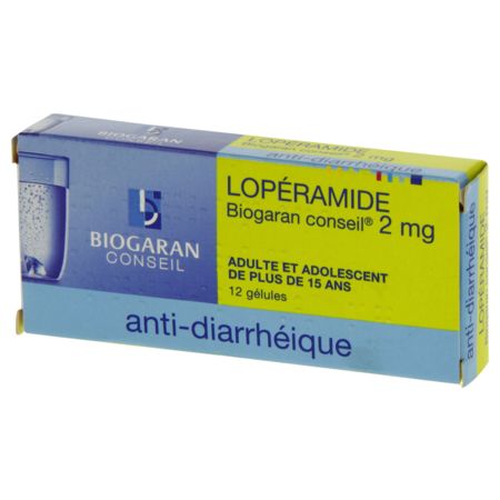 Loperamide biogaran conseil 2 mg, 12 gélules