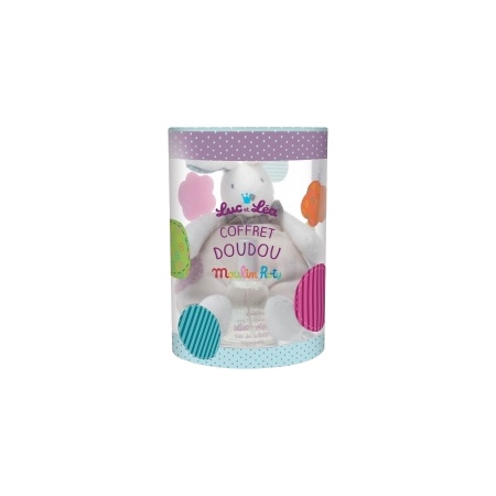 Luc et léa coffret doudou moulin roty (lapin + eau de senteur)