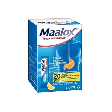 Maalox maux d'estomac, 20 sachets