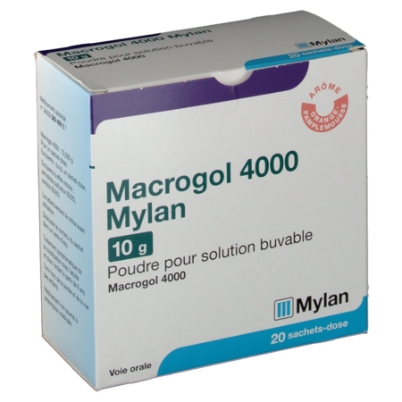 Macrogol 4000 mylan 10 g, 20 sachets