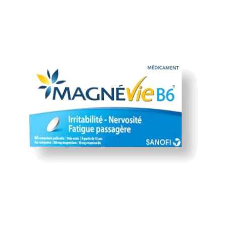 Magnevie b6 100 mg/10 mg, 60 comprimés pelliculés