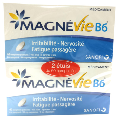 Magnevie B6, 2 x 60 comprimés