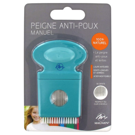 Magnien peigne antipoux metallique