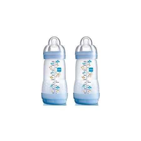 Mam biberon africa bleu système anti-colique tétine débit 2 - 260 ml lot de 2