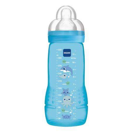 Mam Biberon Easy Active 2ème Âge Couleur Unisexe Tétine Débit X , 330 ml