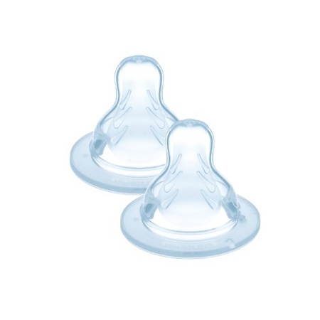 Mam Tétine Silicone Débit Liquide Épais X, Lot de 2 Tétines