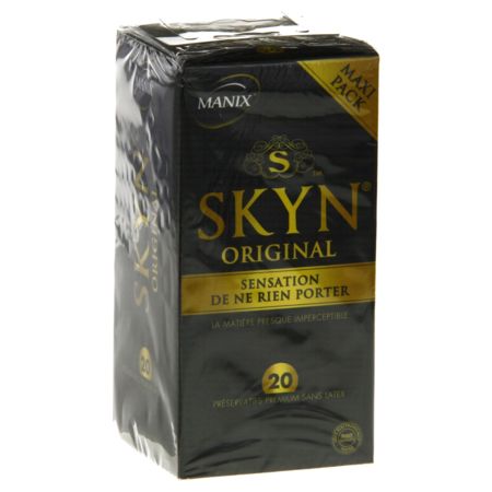 Manix skyn skyn original sensation de ne rien porter boite de 20 préservatifs