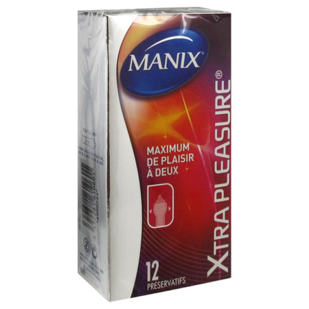 Manix sensations intenses xtra pleasure un maximum de plaisir à deux boite de 12 préservatifs