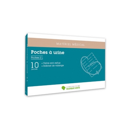 Marque Verte Poches à Urine 2L, x10