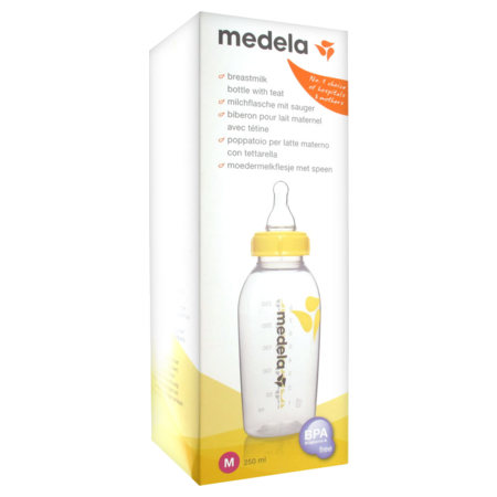 Biberon pour lait maternel avec tétine 250ml Medela. Livraison