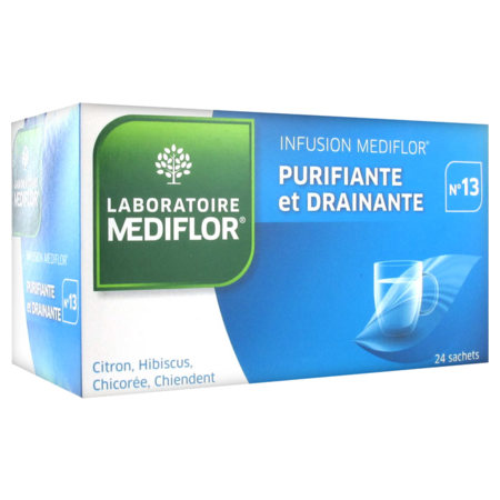 Médiflor infusions médiflor n°13 purifiant et drainant 24 sachets 