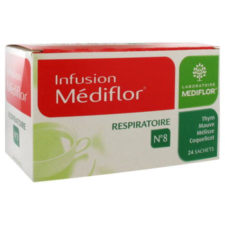 Médiflor infusions médiflor n°8 respiratoire 24 sachets 