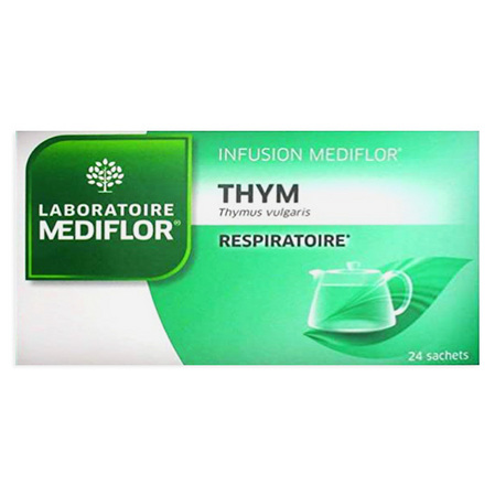 Mediflor Respiratoire Infusion Thym, 24 Sachets