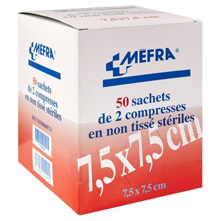 Mefra compresse nt 7,5 cm x 7,5 cm, 2 x 50