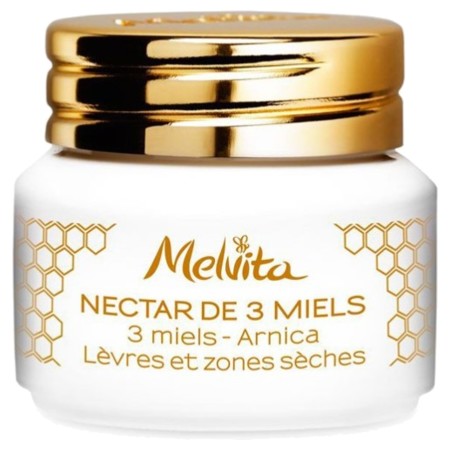 Melvita Baume Lèvres & Zones Sèches Nectar de 3 Miels, 8 g