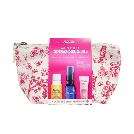 Melvita Trousse Mon Rituel Hydratation Intense Source de Rose, 3 Produits