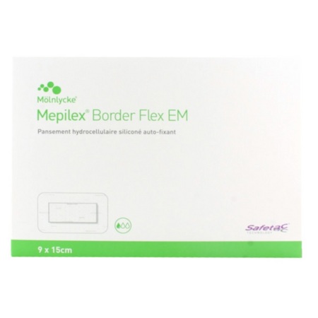 Mepilex Border Flex EM Pansement 9 x 15 cm, x 10