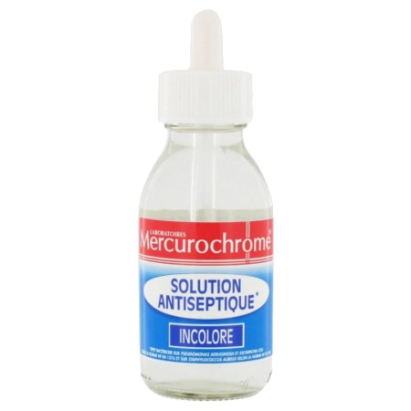 Mercurochrome désinfectants solution antiseptique incolore 100 ml
