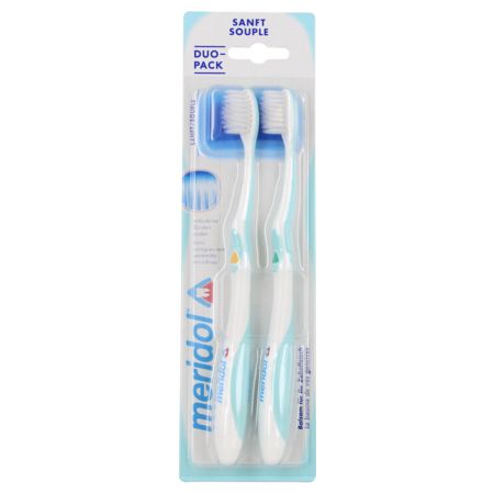 Meridol brosse dents gencives fragiles souple, x 2