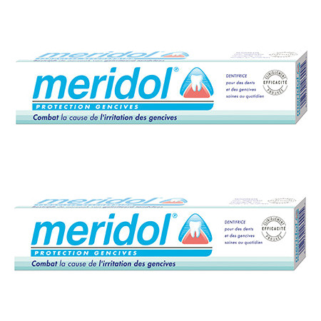Meridol protection gencives dentifrice, 75 ml x 2