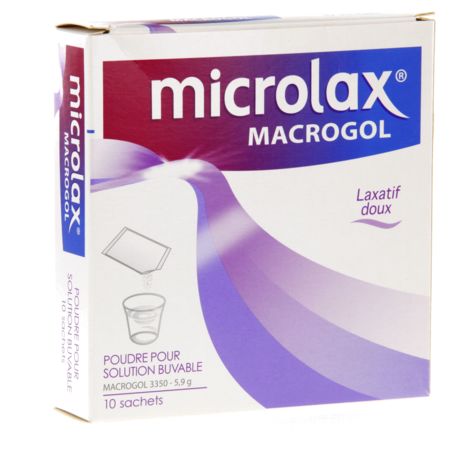Microlax macrogol 5,9 g, 10 sachets