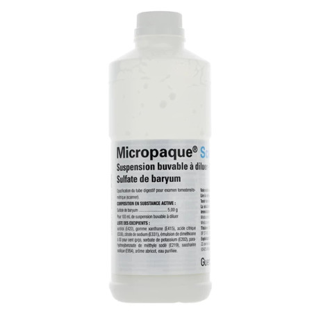 Micropaque scanner, flacon de 150 ml de suspension buvable