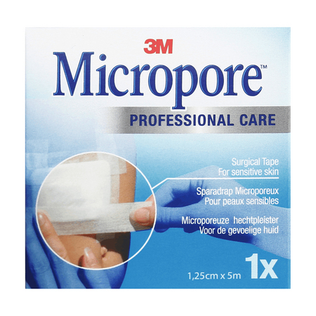 Micropore Sparadrap Microporeux Blanc, 5 m x 1,25 cm