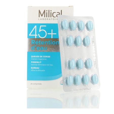 Prix de Milical segment 45+ rétention d'eau 28 comprimés Prix de Milical segment 45+ rétention d'eau 28 comprimés