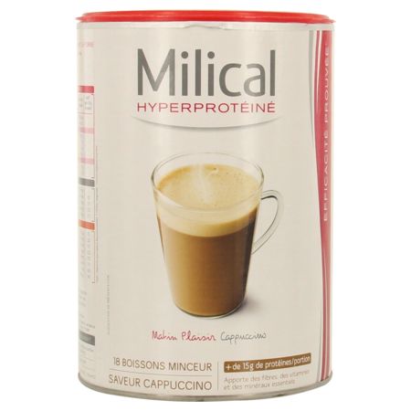 Milical hyperprotéinée boisson  hyperprotéinée cappuccino boite economique 540g