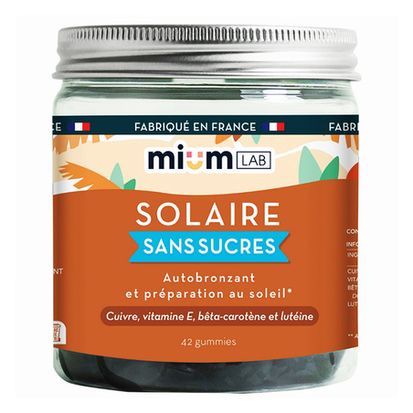 Mium Lab Solaire sans sucre, 42 gummies