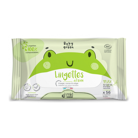 MKL Baby Green Lingettes Bébé, x56