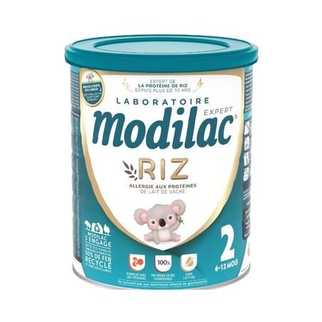 Modilac Riz 2 Lait 6-12 mois, 800g