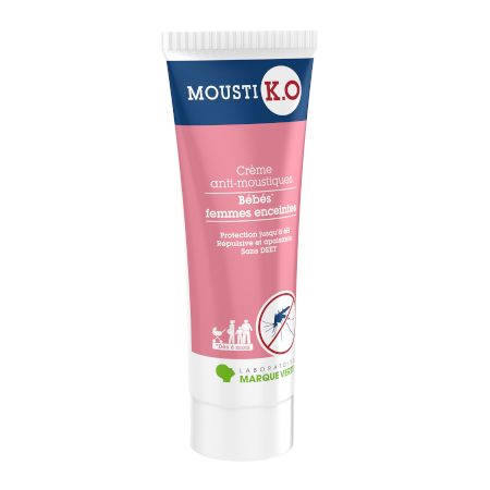 MOUSTI K.O Crème anti-moustiqueBébé dès 6m femmes enceintes, 40 ml